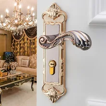 1 Set Vintage Door Lock European Style Retro Bedroom Door Handle Lock Interior Anti-theft Room Safety Door Lock hardware цена 1 Set Vintage Door Lock European Style Retro Bedroom Door Handle Lock Interior Anti-theft Room Safety Door Lock hardware цены онлайн