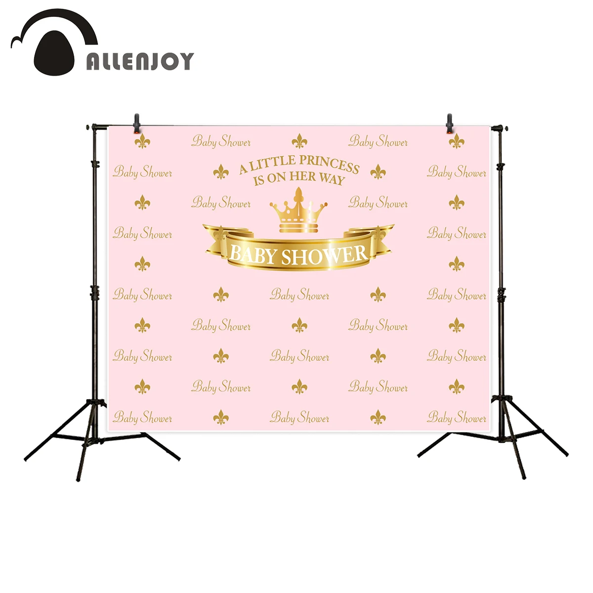 Allenjoy розовая корона для принцессы фон фотографии день рождения шаг и жнец баннер