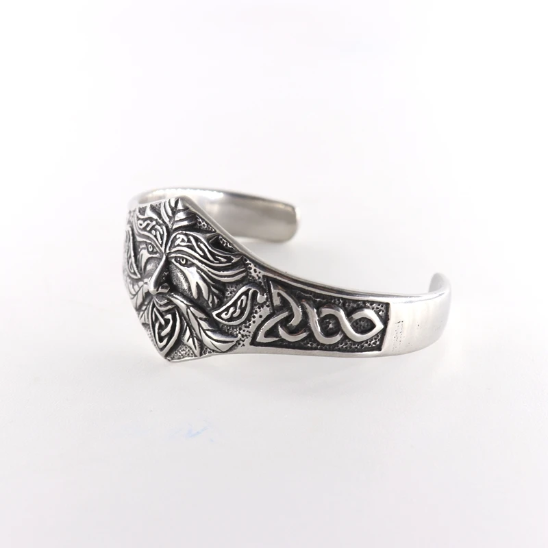  Men's Handmade Nordic Rune Bangle Viking men cuff bangles (3)