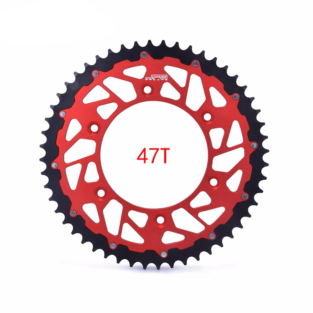 Мотоцикл 45, 47, 48, 49, 50, 51, 52, туфли с ЧПУ заднее зубчатое колесо для цепи для HONDA CR125R CR250R CR500R CRF XR250R XR400R XR600R XR650R - Цвет: 47T