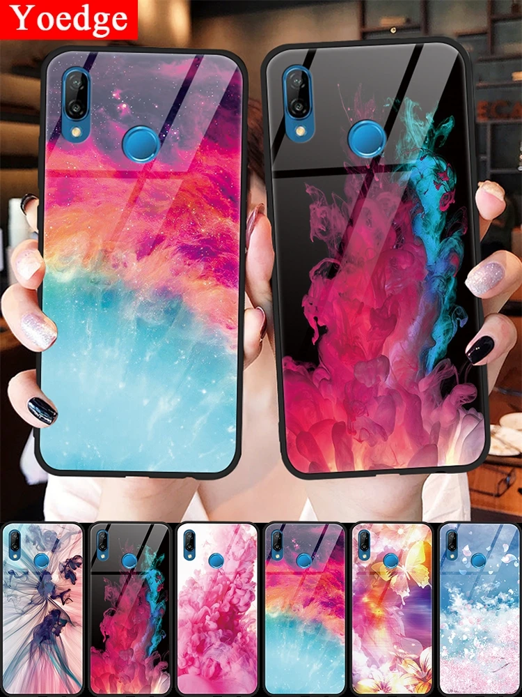 

For iPhone 6 6s 7 8 Plus X XR XS Max Cover For Huawei P9 P10 Plus P20 P30 Mate 9 10 20 Lite Pro 20 X P Smart Tempered Glass Case