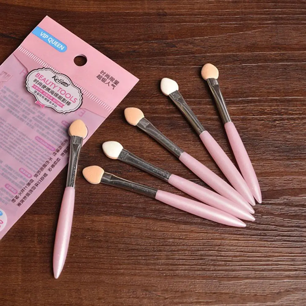 Buy 6 Pcs Plastic Handle Eye Eyeshadow Sponge Brushes
