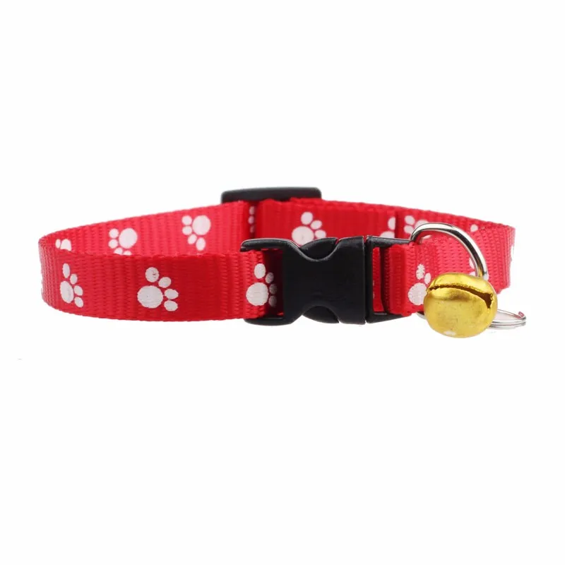 

Dog Collar Adjustable Bling Nylon Pet Collars Bells Adjustable For Puppy Small Medium Large dogs Pet products 0.498