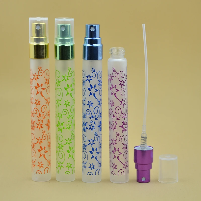 

10ML (48Pieces/Lot) Portable Glass Refillable Perfume Bottle With Spray&Empty Parfum Case With Free Shipping