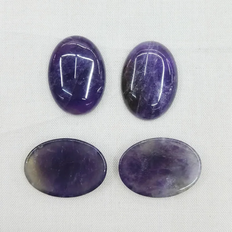 주얼리 제작용 패션 자수정 천연석 비즈, 25X18MM 택시 카보숑 참 주얼리 비즈, DIY, 좋은 품질, 도매, 12 개