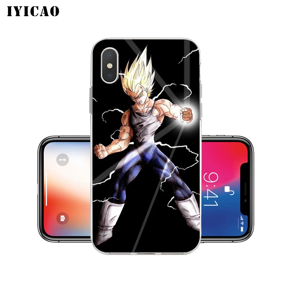 IYICAO Vegetto Dragon Ball Супер Мягкий силикон чехол для iPhone X XR XS MAX 6 6s 7 8 Plus 5 5S SE TPU