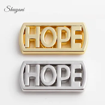 

SHUYANI (20pcs/lot) Alloy DIY Word Hope Charms Plates Fashion Silver Plated Charms fit 30MM Floating Locket