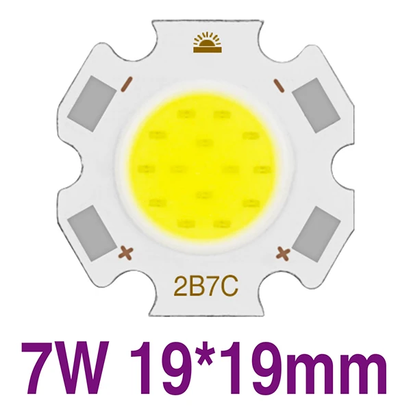 Светодиодный чип COB 15 Вт 12 Вт 10 Вт 7 Вт 5 Вт 3 Вт теплый белый холодный белый Высокая яркость люмен 11 мм 18 мм светодиодный чип-источник для точечного светильника - Испускаемый цвет: 11-7W