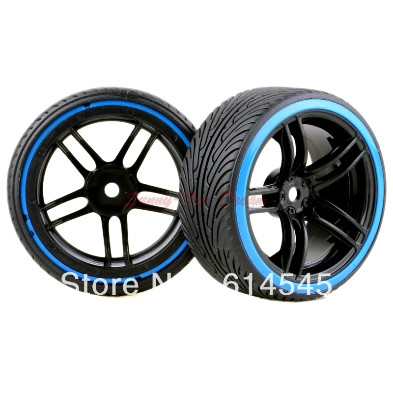 9065-5009 4xRC 1:10 Racing Flat Car On Road Drift Wheel Rim Tyre Tires HSP HPI | Игрушки и хобби