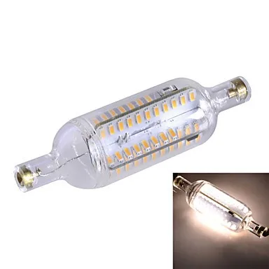 Hrsod 2 x R7S затемнения 7 Вт 700lm 3500 К 76-SMD 4014 LED теплый белый/холодный белый свет лампы лампы (AC 220-240 В