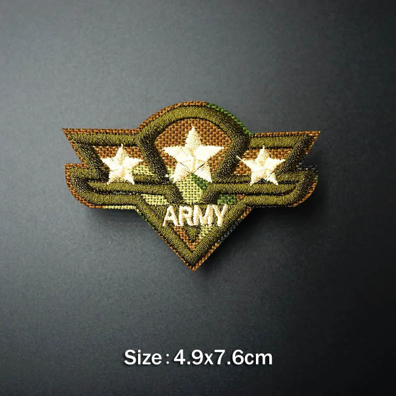 Американская армейская эмблема, нашивка на значок, вышитая аппликация, швейные наклейки для одежды, аксессуары для одежды - Цвет: Y