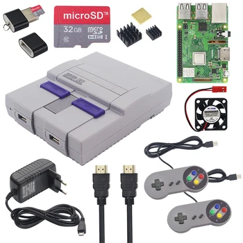 

Retroflag Raspberry Pi 3 Model B+ Plus Kit + 32GB SD Card + Power Adapter + Fan + Heatsinks + HDMI Cable NESPI SUPERPI RetroPie