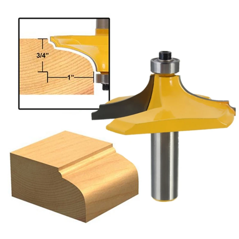

Ogee Chisel Cutter Edging Router Bit Door Woodworking Carpentry Tool 1/2 inch Shank