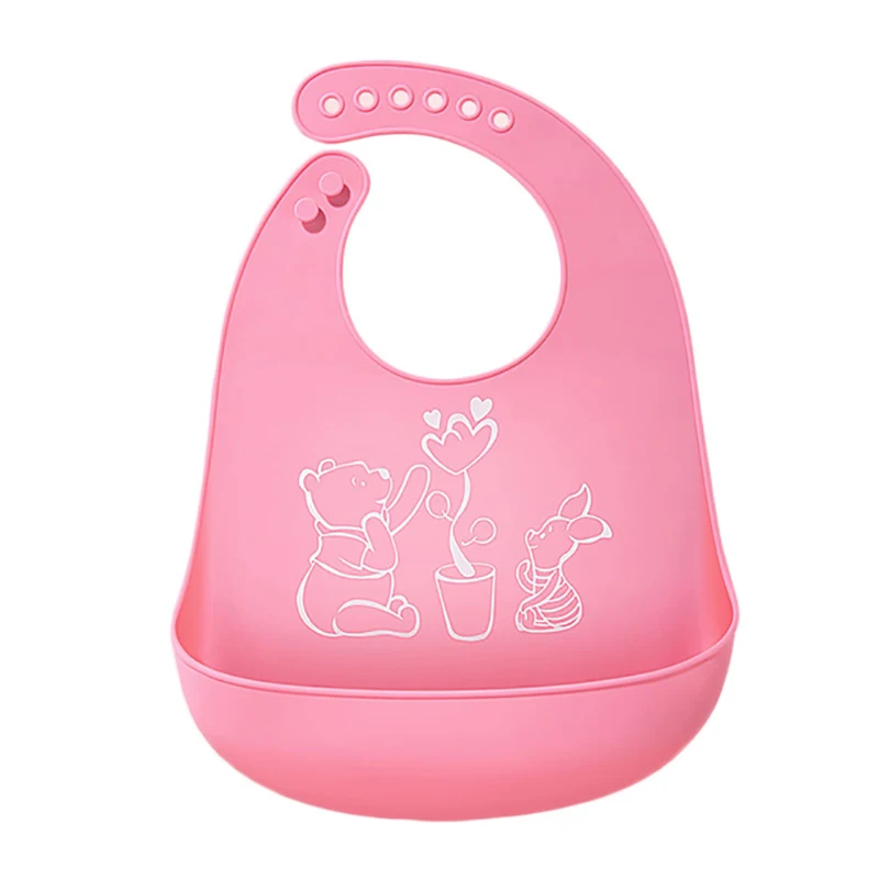 Cartoon Prints Baby Bibs Baby Waterproof Adjustable Silicone Kid Baby Girl Boy Bibs Apron Baby Fashion Feeding Stuff Burp Cloths