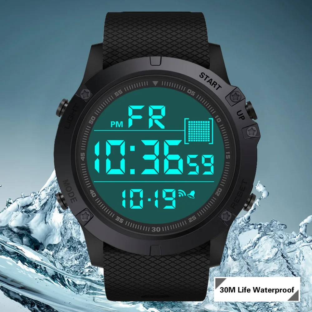 Часы для мужчин и женщин спортивные часы модные роскошные уличные военные светодиодный водонепроницаемые наручные часы мужские часы relogio feminino A40