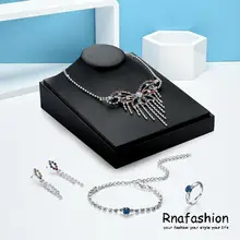 RNAFASHION Jewerly Silver Color Bridal Jewelry Sets Bracelet Necklace and More with Crystal for Women Anniversary High Quality