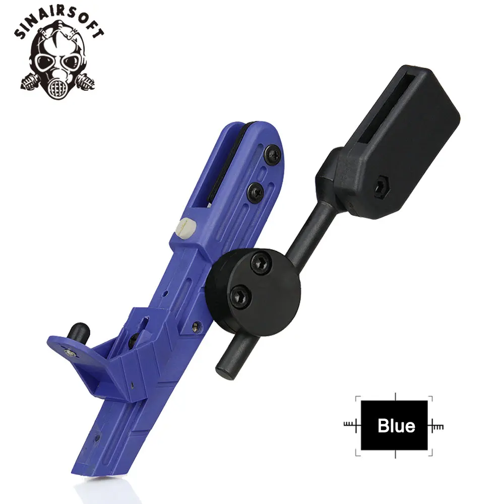 Тактический IPSC CR Стиль пистолет Универсальный скорость правая кобура черный, красный синий желтый для пейнтбола стрельба Охота Аксессуары - Цвет: Blue