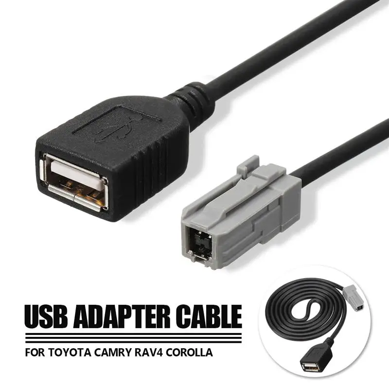 1 шт. Автомобильный USB MP3 CD AUX входной интерфейс кабель-адаптер для Toyota Camry/RAV4/Yaris/Corolla/Sienna/Tacoma для Lexus Универсальный