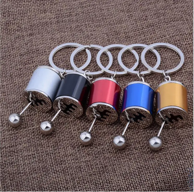 10X Six speed Manual Transmission Shift Lever Keychain Creative Auto