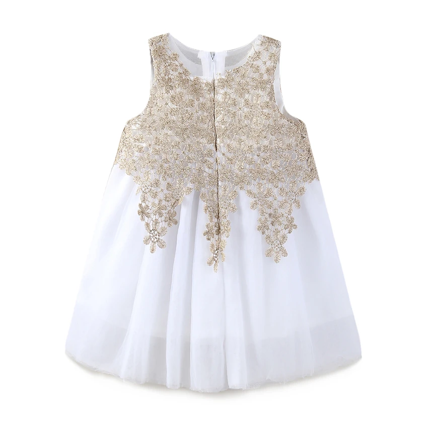 Mudkingdom Toddler Girls Flower Lace Summer Dress Childrens Princess Little Baby Girl Formal Wedding Party Dresses Kids Clothes (3)