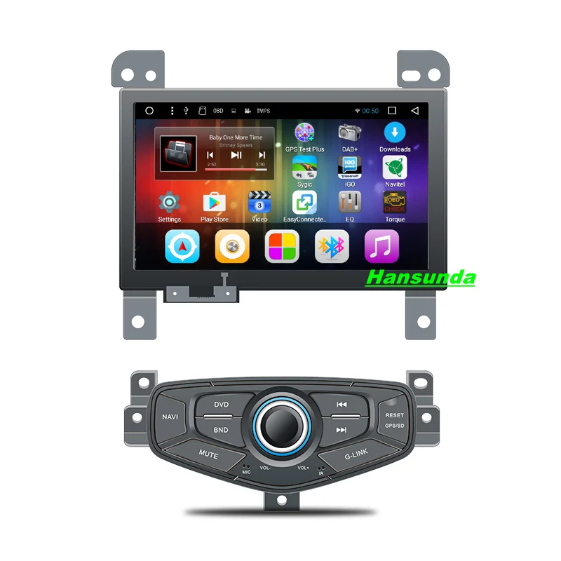 

Android 6.0 car gps multimedia GPS navigaton video radio player in dash for Geely MK