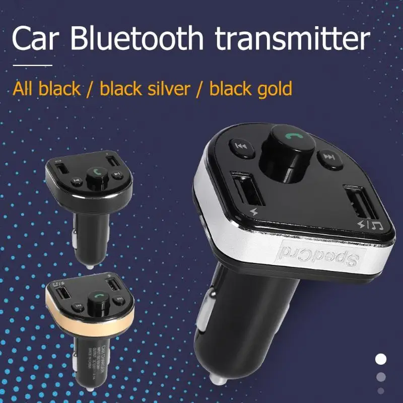 VODOOL LC01 металлический Bluetooth автомобильный комплект зарядное устройство FM USB беспроводной MP3-плеер USB адаптер