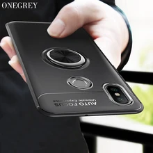 Xiao mi mi 8 6 6x 5x a1 a2 mi x 2 2 s max2 케이스 마그네틱 링 홀더 mi red mi s2 4a 4x note 3 5a pro 용 스탠드 실리콘 케이스(China)