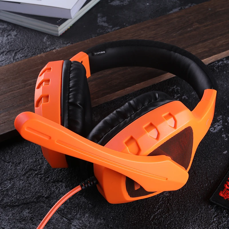 SENICC A1 светильник мощный бас игровые наушники SoundSmart шумоподавление микрофон