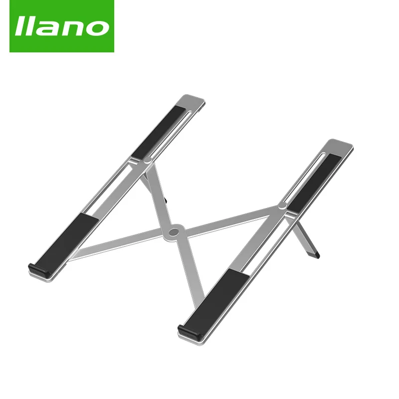 

Silver Aluminum Laptop Stand Tablet Stand Universal for Apple MacBook Air Pro 11-15 inches Folding Adjustable Office Notebook