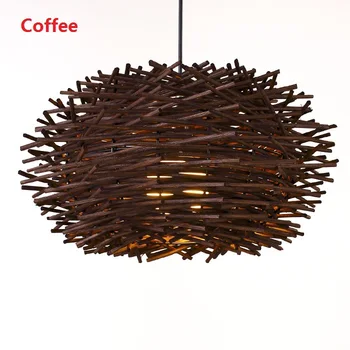

Modern Bird's Nest Sala Pendant LIghts Hanging Lamps Kitchen Dinning Room Lamp Fixtures Vintage Lustres Luminaria E27 Retro