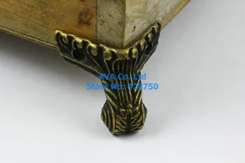 

4 Pieces Antique Brass Jewelry Box Feet Animal Box Leg 38x35mm