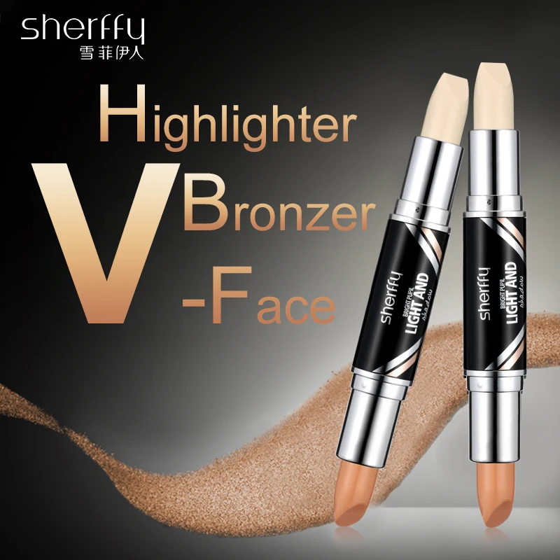 SHERFFY Concealer Stick Bronzer Highlighter Illuminator Makeup Contour