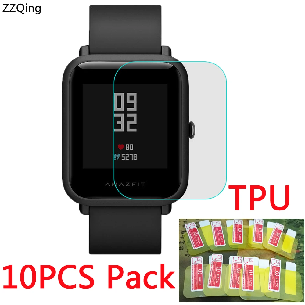 

10PCS PACK Wholesale For Origina Xiaomi Huami Amazfit bit Screen Protector Soft Ultra Thin Full cover HD TPU Film Smart Watch