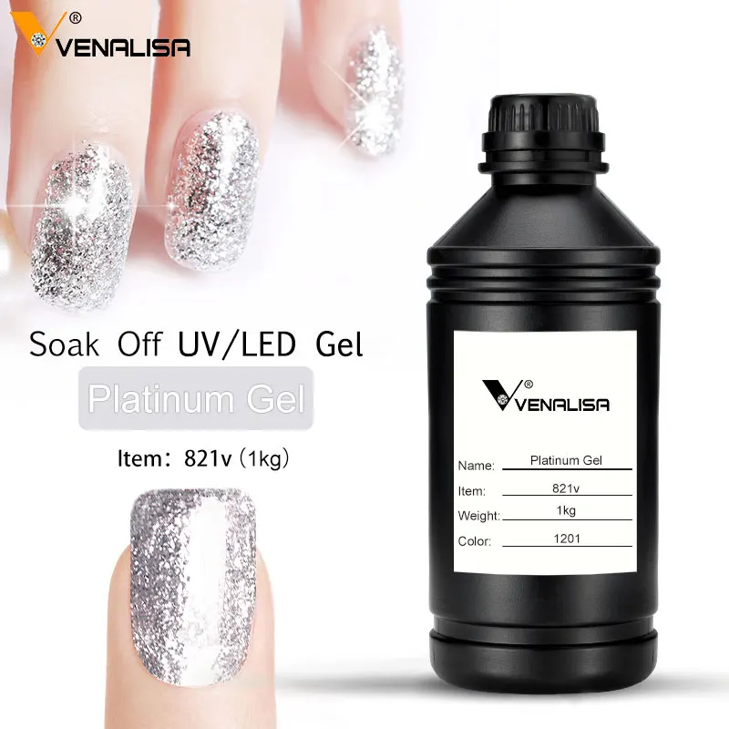Venalisa Platinum Nail Gel Polish 1000ml Raw Material nail art 12color