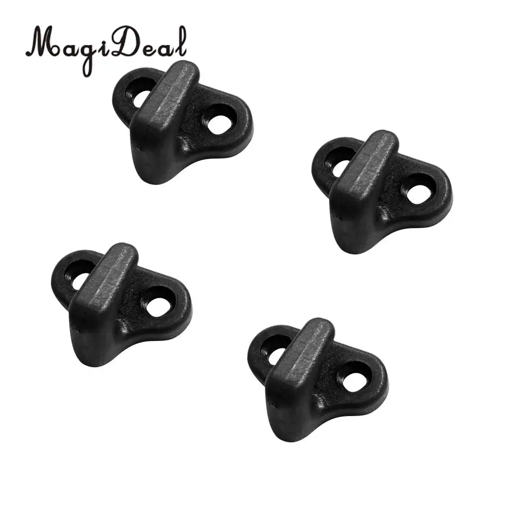 MagiDeal High Quality 4 Pack Black Lashing Hook Bungee Hooks