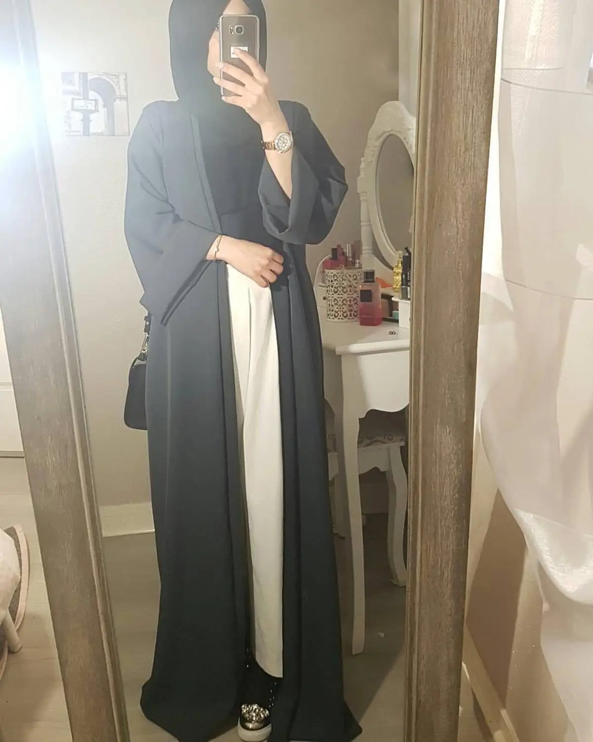 abaya Дубайский мусульманский халат-кимоно, одеяние мусульмане, мусульманская одежда, Восточный халат из марокена, Турецкая ОАЭ, Eid, подарок