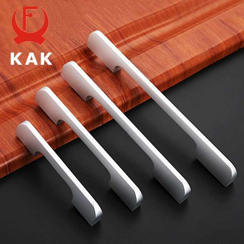 

KAK Space Aluminum Alloy Handles with screw Simple Fashion Drawer Knobs Wardrobe Cabinet Handles Pulls Furniture Handle Hardware
