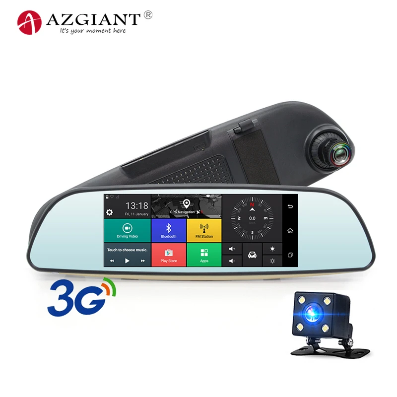 AZGIANT 6 5 &quot3G Автомобильный видеорегистратор GPS Navi Mioor Full HD 1080P с поддержкой Android 0