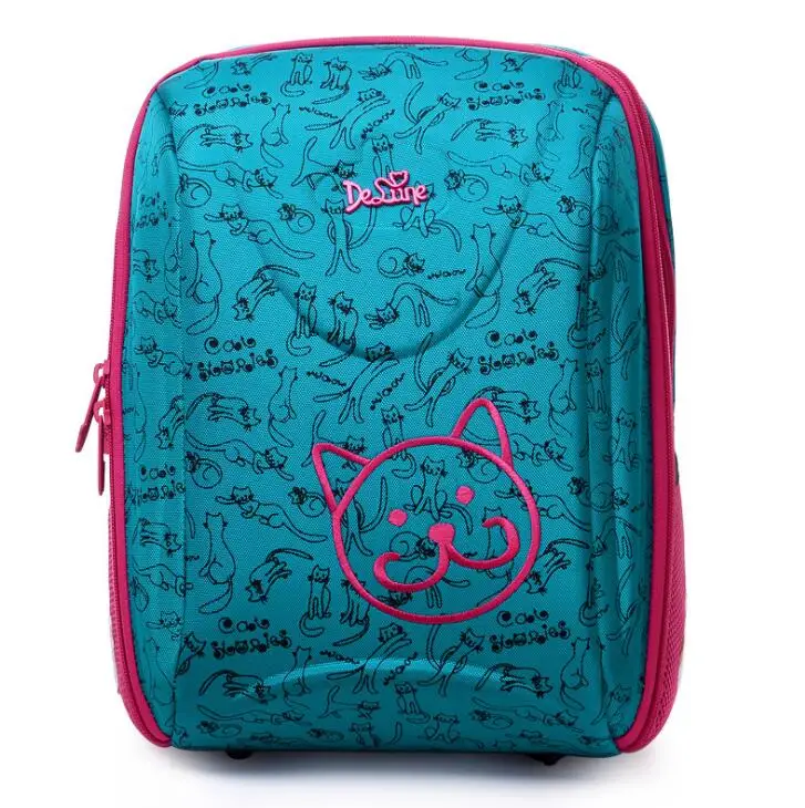 

DELUNE New Hard Shell EVA Children School Bags Girls Orthopedic Backpack Kids Bag Waterproof Schoolbags mochila infantil