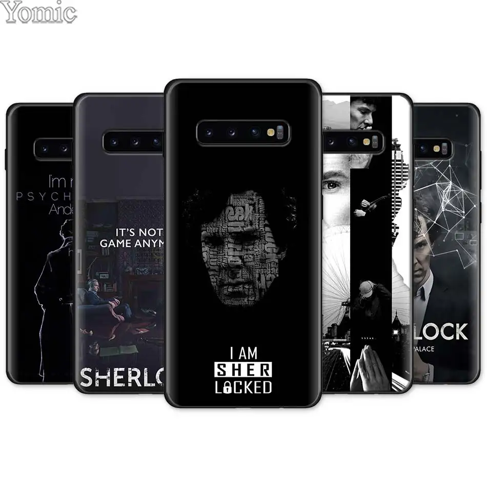 

I am Sherlock Holmes Black Silicone Case for Samsung Galaxy S10e S10 S8 S9 Plus S7 Note 8 9 A40 A50 A70 Soft Phone Case Cover