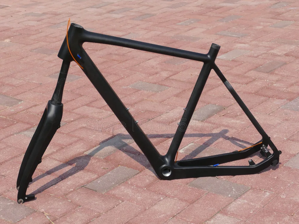 

2019 FR-603 Toray Carbon Fiber Disc Brake Frame Cyclocross Bicycle Bike Cycling Frame + Fork + Headset + Clamp 51/ 53 / 55cm