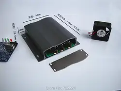 4 шт./лот 104*28*110 мм алюминиевый корпус электронного проекта DIY случае PCB усилитель мощности коробка GPS трекер дело шасси сплава окно