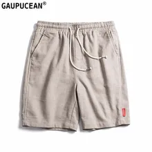Мужские шорты True Natrual Linum, большие размеры, летние, дышащие, быстросохнущие, антистатические, льняные, крутые, мужские, качественные, мужские, льняные, пляжные шорты