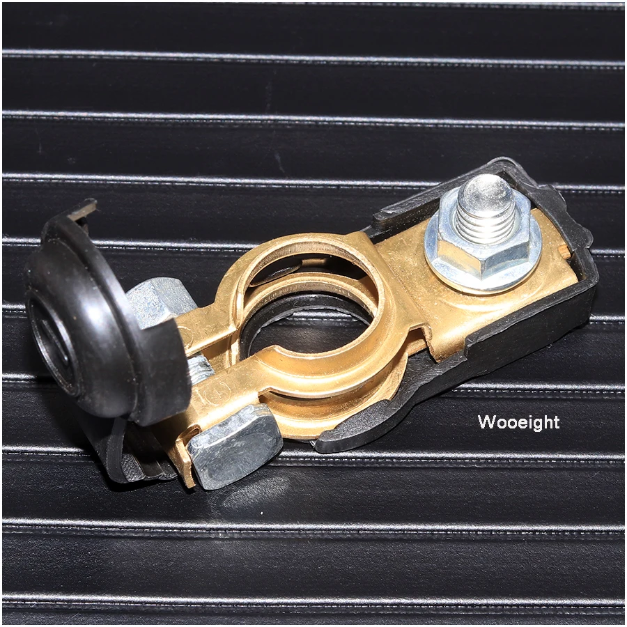 Wooeight 2Pcs Universal Car Battery Positive Negative Terminal Clamp Clips Protection Covers Connector For Benz BMW VW Honda (7)