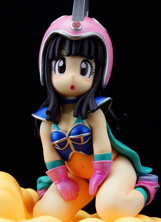 

13cm High Quality Dragon Ball Model Collection DRAGON BALL Chichi Action Figure Childhood Chichi with Somersault Cloud Model