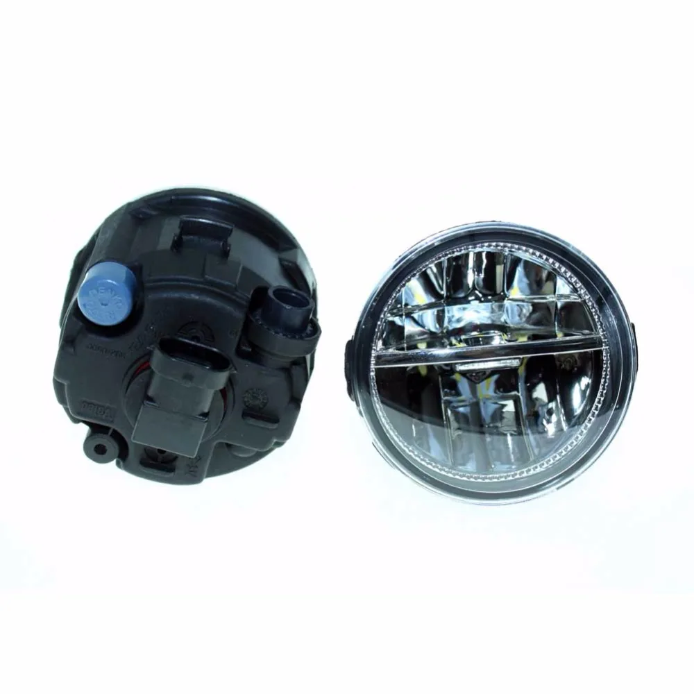 

2PCS For NISSAN Murano Z51 Closed Off-Road Vehicle 2007-2013 2014 Front Fumper LED fog lights Car styling H11 drl led lamps