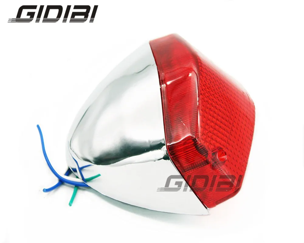 Серебристый задний фонарь для мотоцикла стоп светильник Honda STEED 400 NV400 1995 97 600 NV600 1989