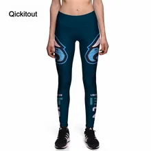 Qickitout леггинсы мода свирепые птицы орлы 3D принт модные женские новые брюки с высокой талией леггинсы брюки Прямая поставка