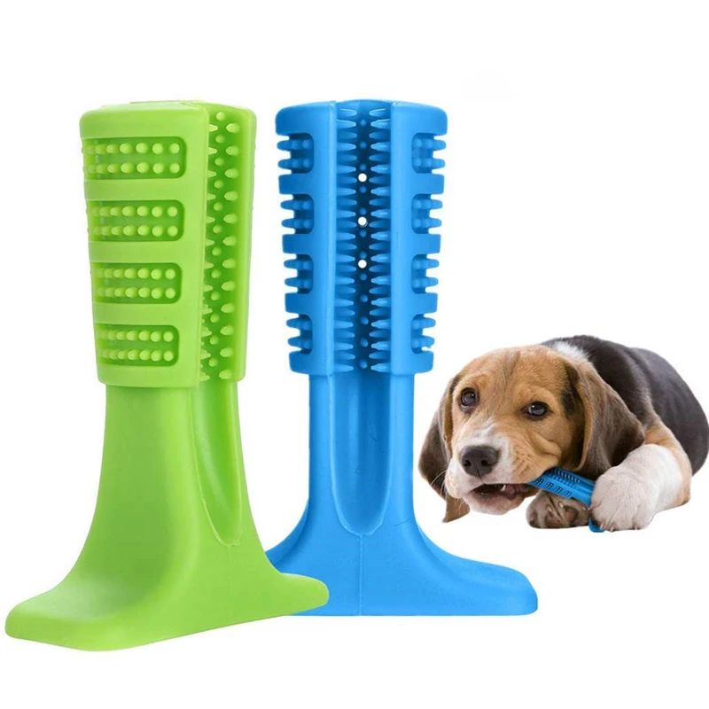 

Dog Toothbrush Pet Chewing Dental Toys Pets Oral Care Dog Brushing Stick Rubber Doggy Teeth Cleaning Bite Toy Puppy Products