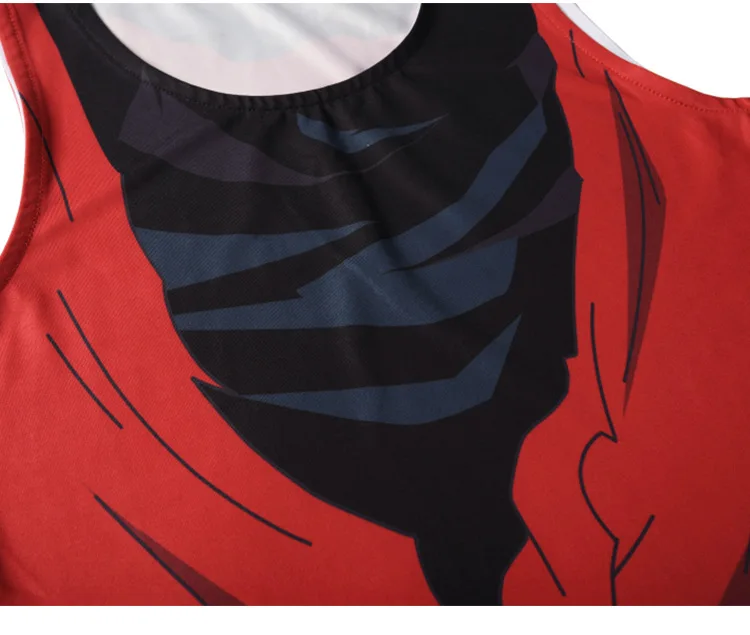 Для мужчин аниме Dragon Ball жилет 3D Сон Гоку печать майка Топы мышечная рубашка компрессионная майка Топы облегающие фитнес топы тройники